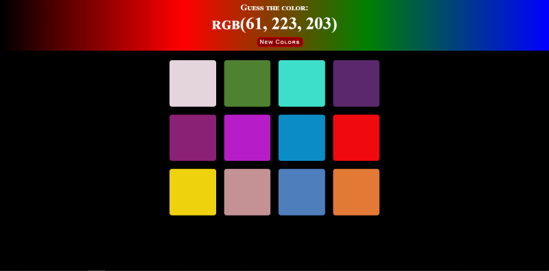 screen img guess the rgb color web page
